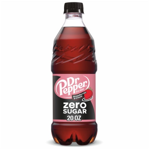Dr Pepper Strawberries & Cream Zero Sugar Soda L6