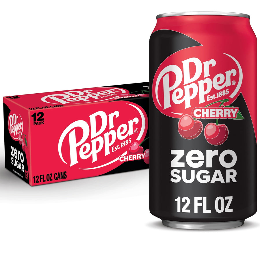 Dr Pepper Cherry Zero Sugar Soda J8